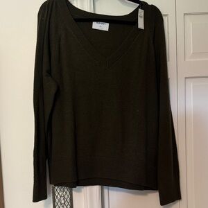 Old Navy Deep Green V-Neck Pullover